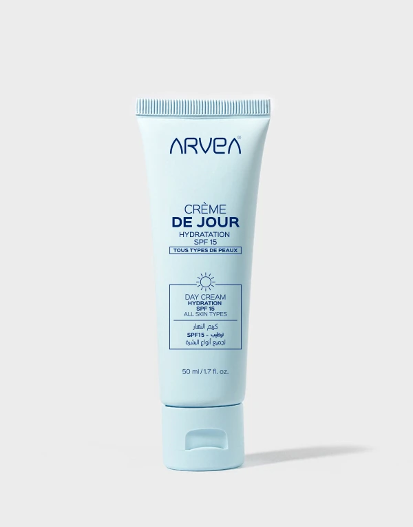 كريم النهار المرطب SPF 15 من أرفيا لجميع أنواع البشرة